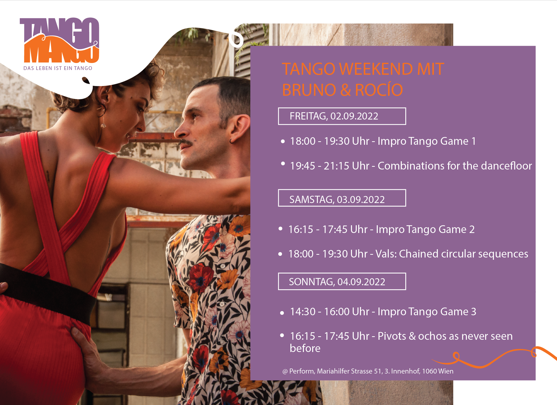 Tango weekend with Bruno and Rocio